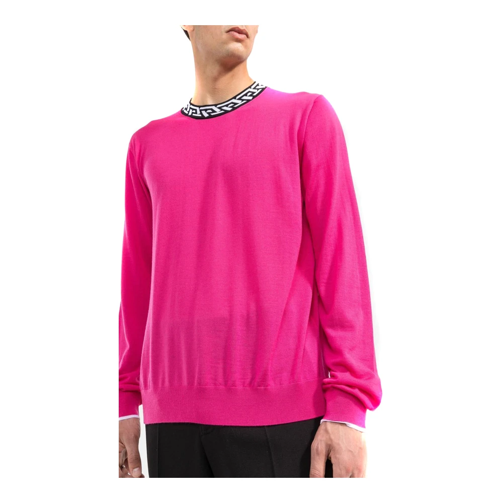 Versace Stijlvolle Sweaters Pink Heren