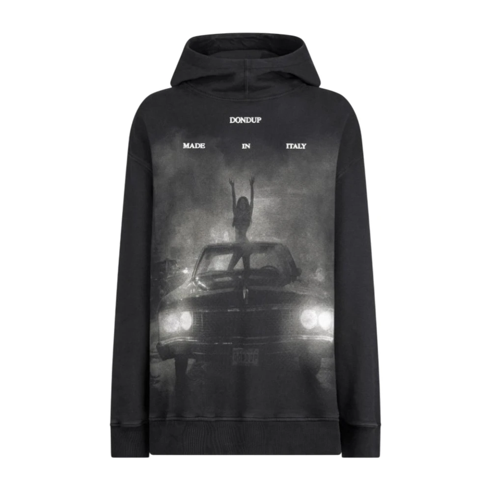 Dondup Mujer Negro - Sudadera Con Capucha Oversize - Sweatshirts & Hoodies - L