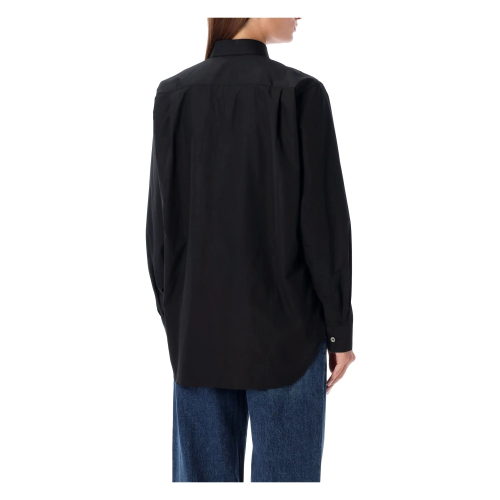 Comme des Garçons Zwart Heart Patch Shirt Aw24 Black Dames