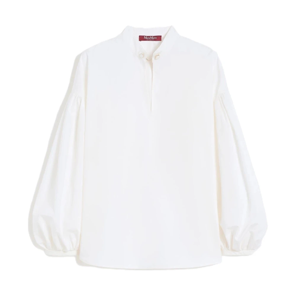 Max Mara Studio White Mstginnasta Tunic - Female - Blouses - 2XS - Blouses & Shirts