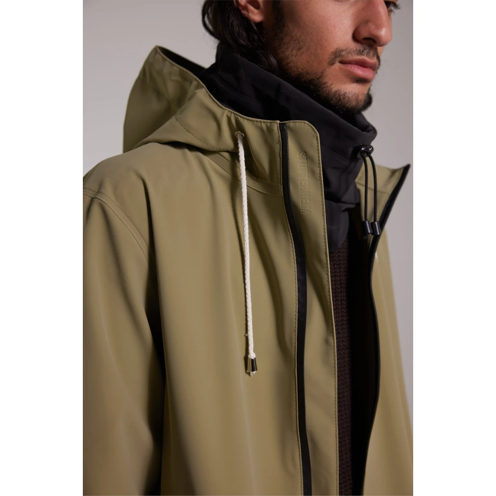 Stutterheim Lichtgewicht Matte Parka voor Mannen Green Heren
