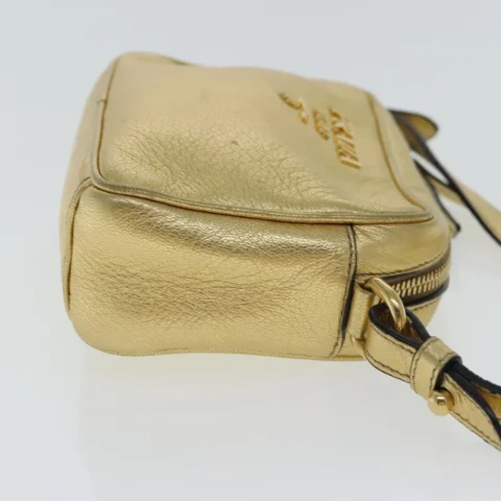 Prada Vintage Pre-owned Leather prada-bags Yellow Dames