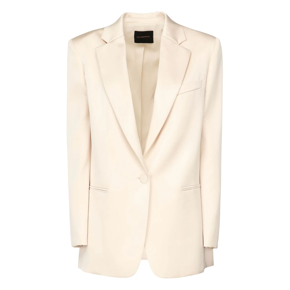 Andamane Witte Blazer Vrouwen Beige Dames