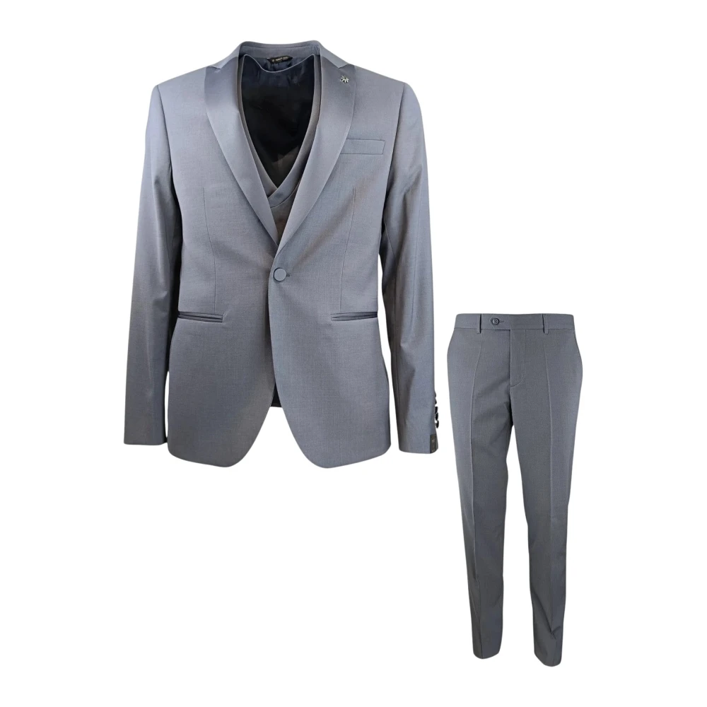 Manuel Ritz Herren Grau Anzüge, Lgröße: