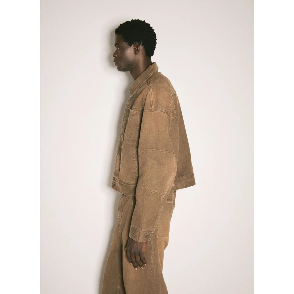 Entire Studios Klassieke Denim Jack Brown Heren