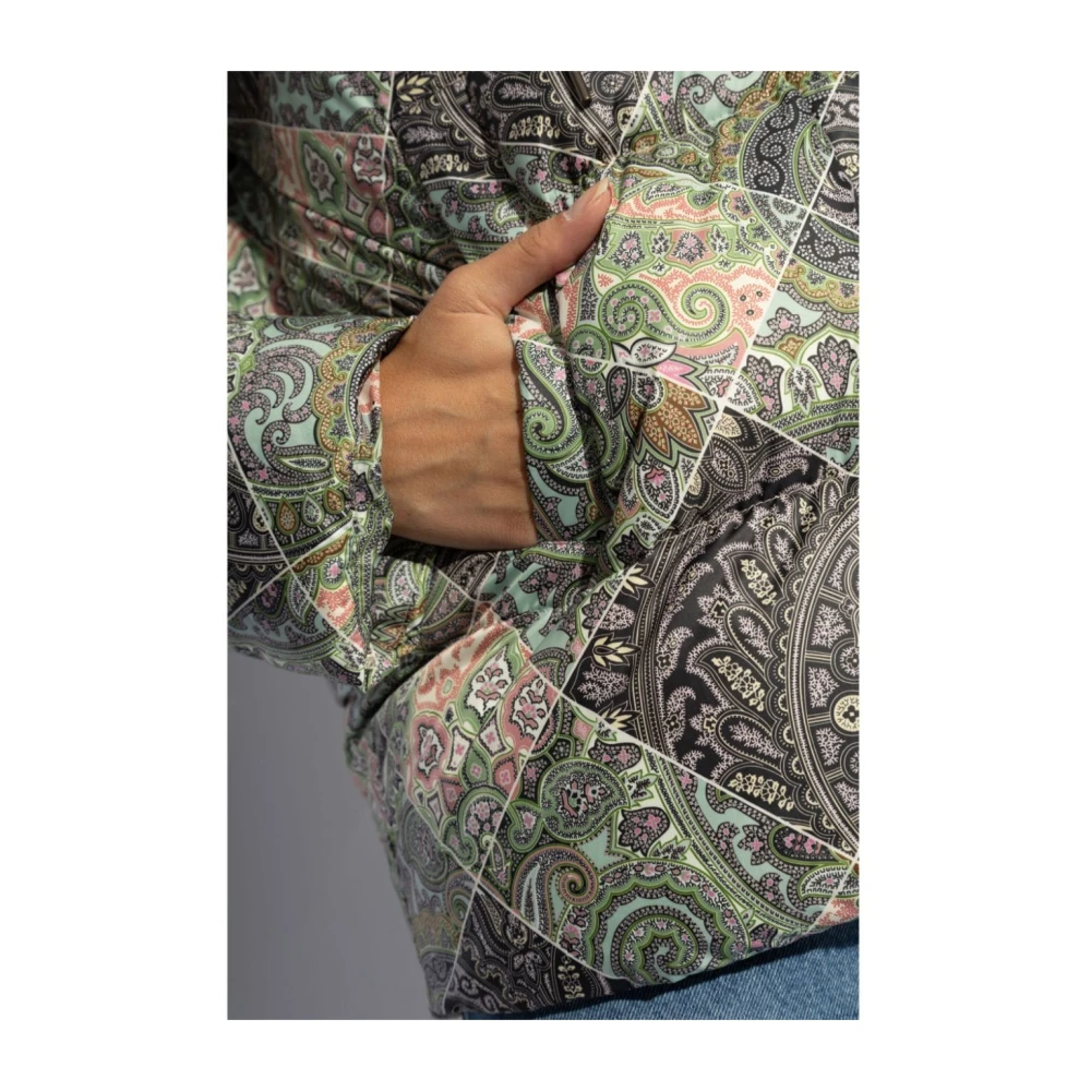 ETRO Witte Parka Jas voor Vrouwen Multicolor Dames