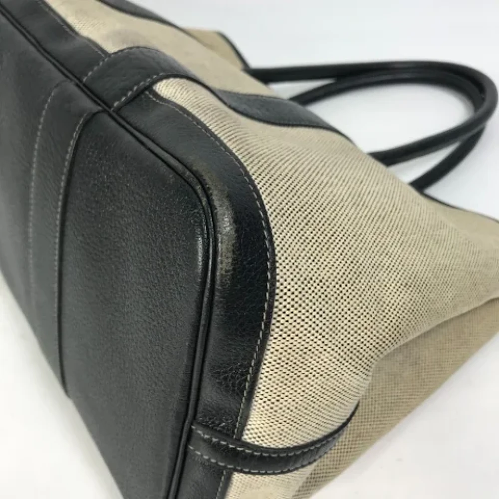 Hermès Vintage Pre-owned Fabric handbags Gray Dames