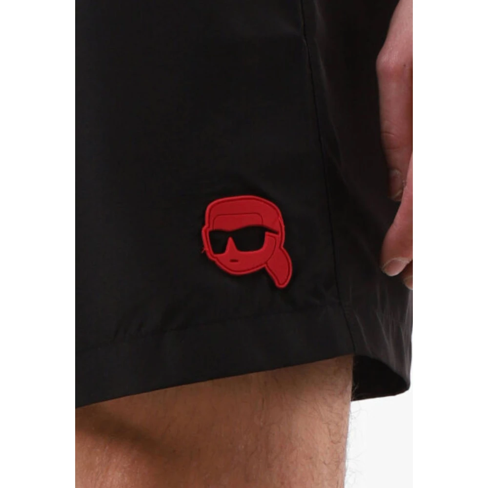 Karl Lagerfeld Heren Zwemkleding Ironik 2.0 Boardshorts Black Heren