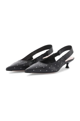Studded Slingback med Bekväm Klack