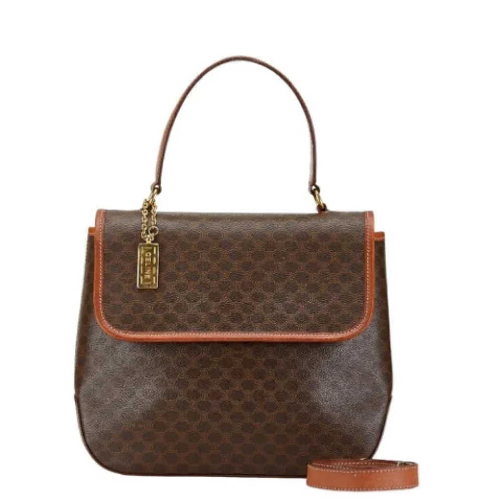 Celine Vintage Pre-owned Leather shoulder-bags Brown Dames