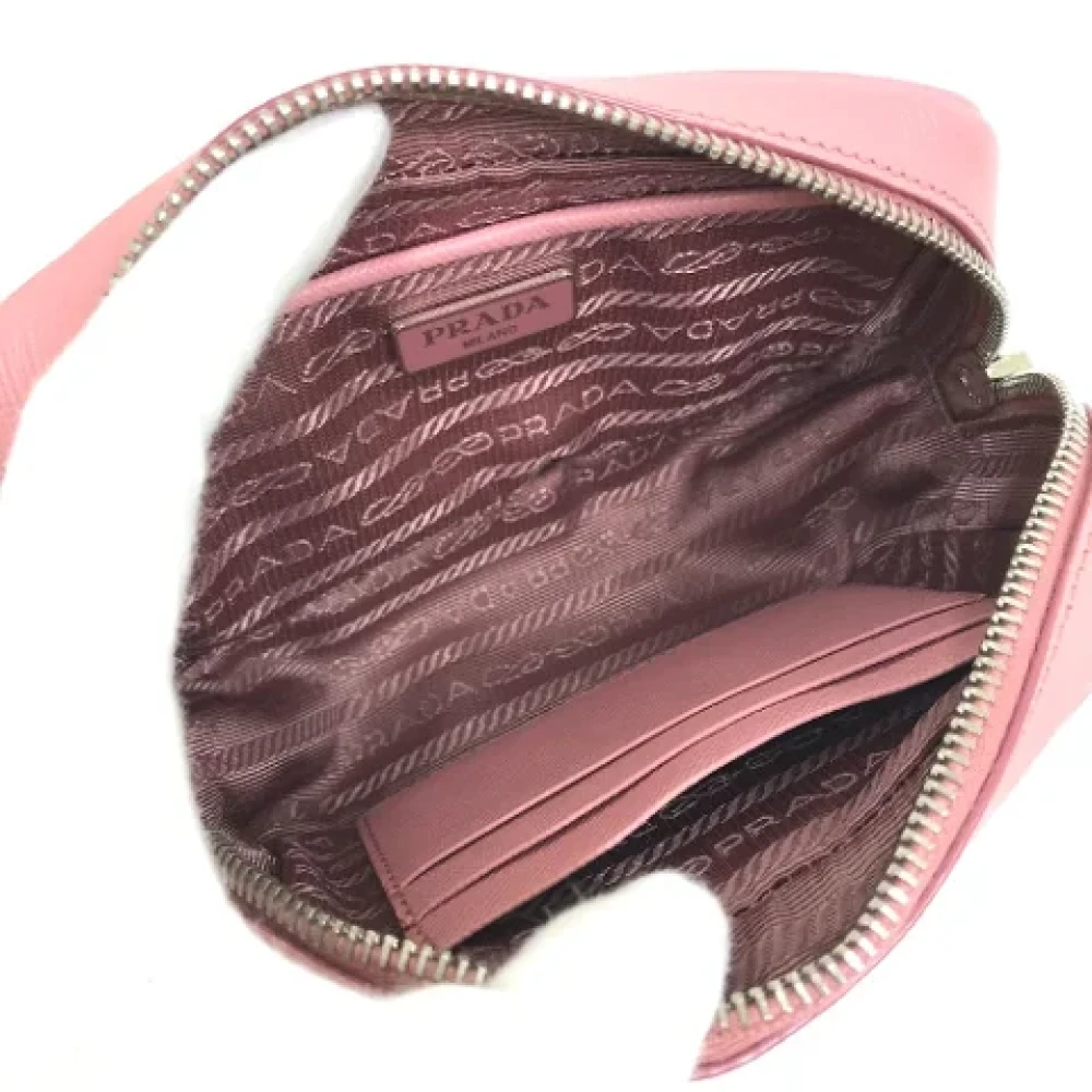 Prada Vintage Pre-owned Leather prada-bags Pink Dames