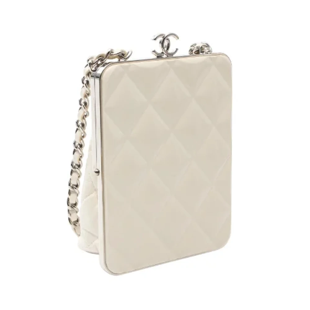 Chanel Vintage Pre-owned Fabric crossbody-bags White Dames