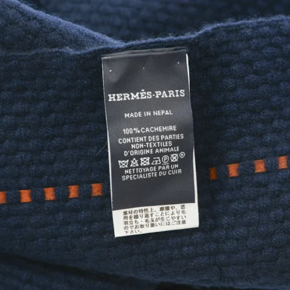 Hermès Vintage Pre-owned Fabric scarves Blue Dames