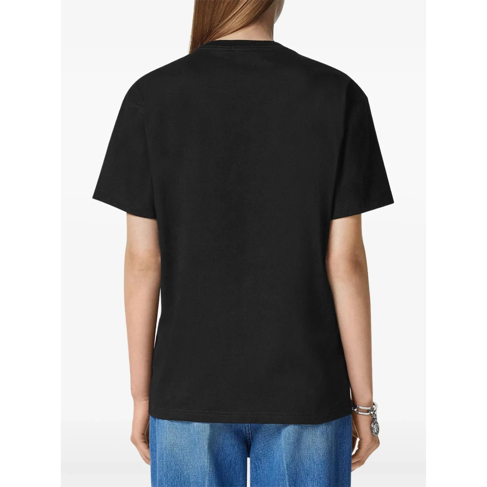 Versace Medusa Grafisch T-shirt Zwart Black Dames