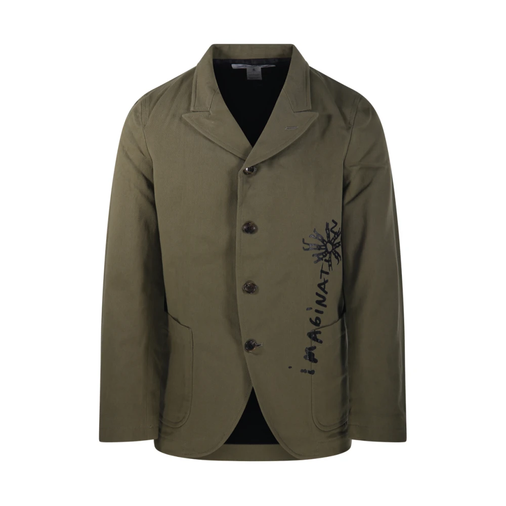 Comme Des Garçons Men's Green Blazers, M, Jacket