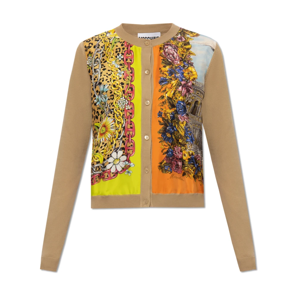 Moschino Vest met decoratieve print Beige Dames