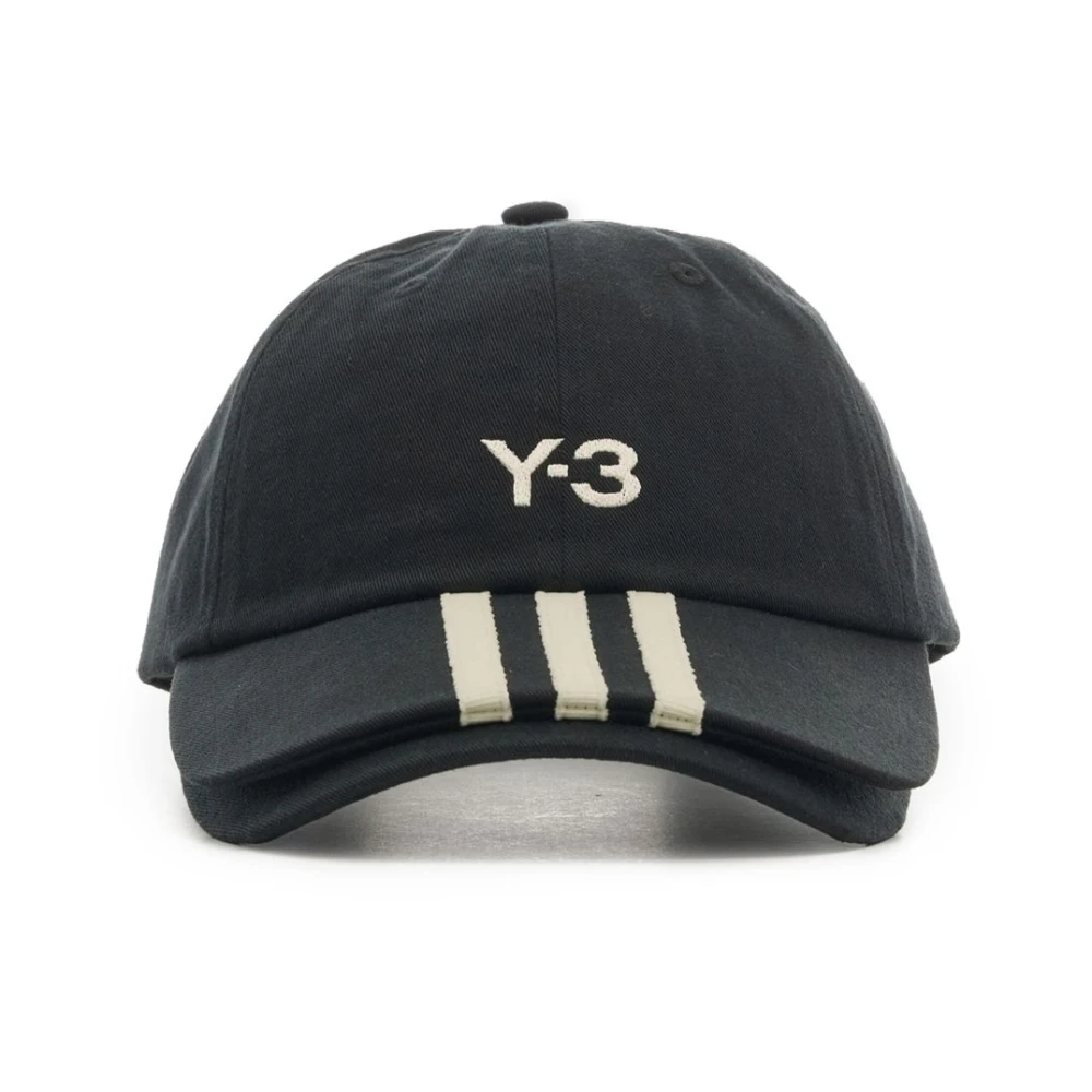 Y-3 Zwarte 3S Cap Hoed Black Unisex