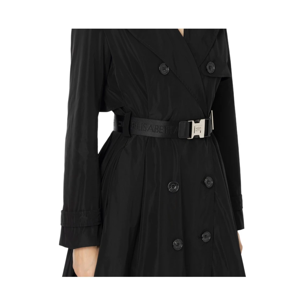 Elisabetta Franchi Stijlvolle Ruffle Blouse Black Dames