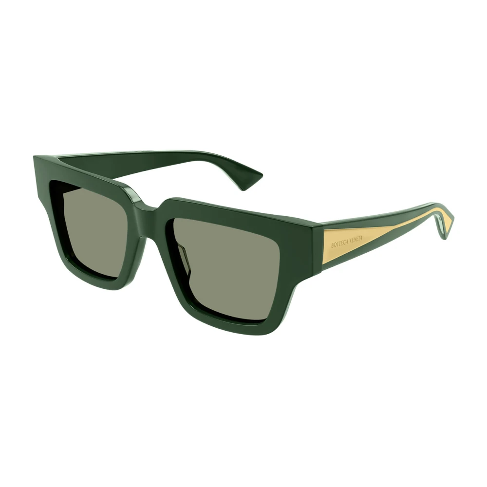 Bottega Veneta Women's Green Sunglasses, 52 Mm, Oversized Rectangular Sunglasses