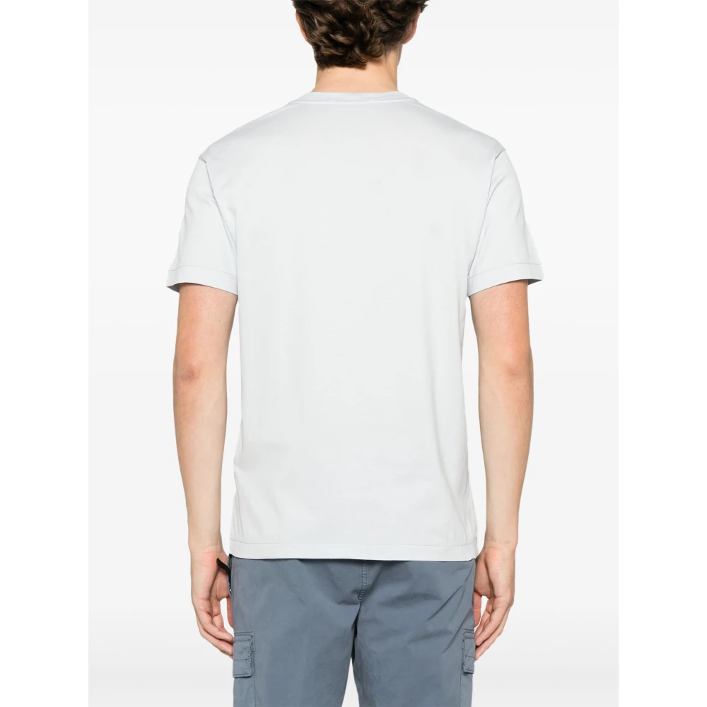 Stone Island Casual Katoenen T-shirt White Heren