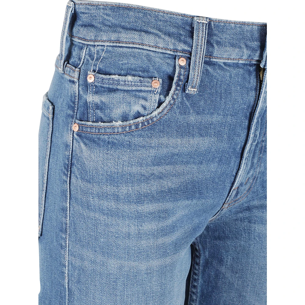 Mother Hoge taille rechte pijp denim jeans Blue Dames
