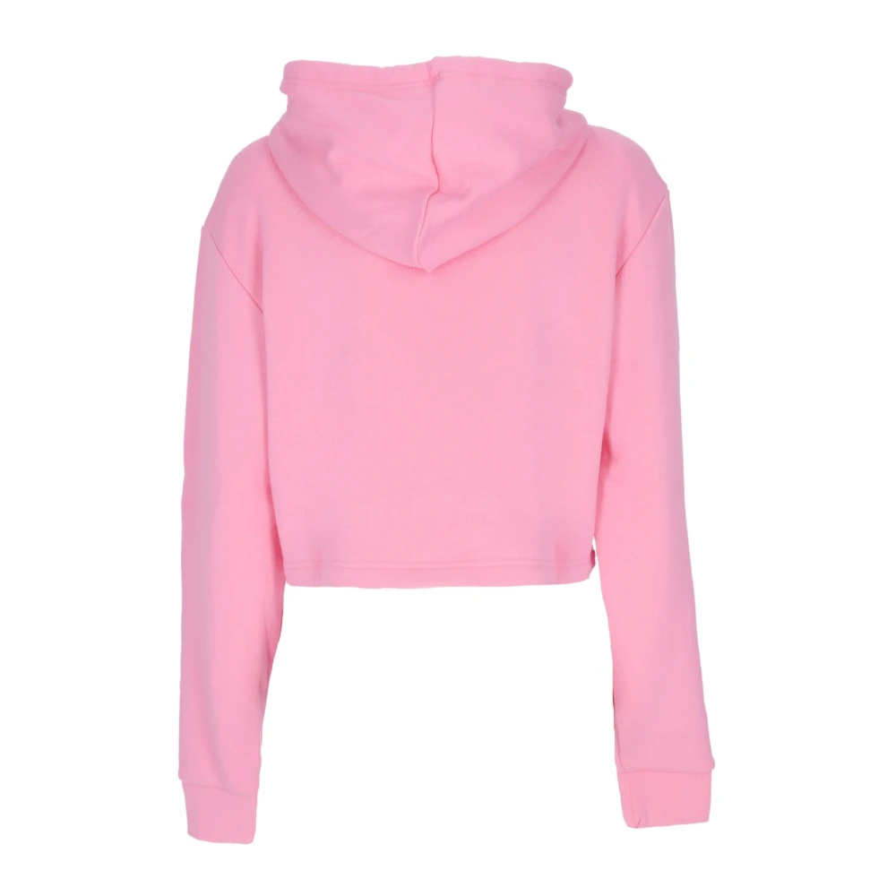 Adidas Glow Pink Crop Hoodie Essentials Pink Dames