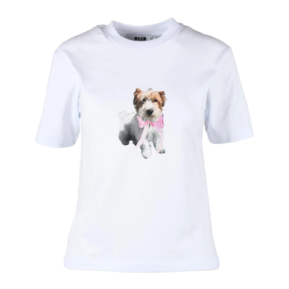 Msgm - Tops > T-Shirts - White - Msgm - Modalova
