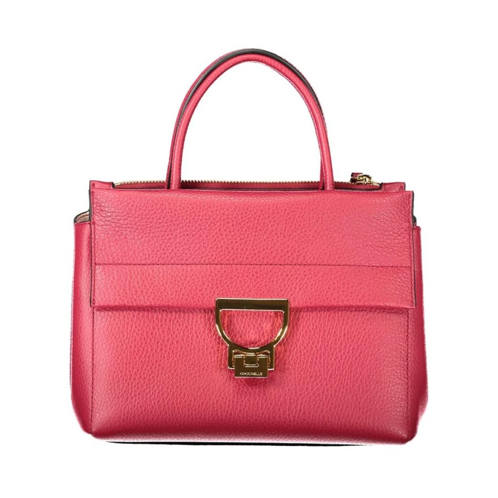 Coccinelle Donna Rosso Borsa In Pelle Rossa Con Manici Doppi