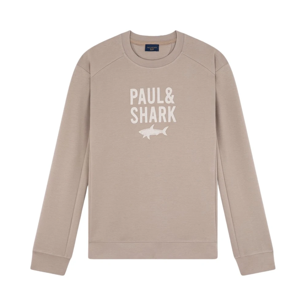 PAUL & SHARK Gezellig Gebreide Sweater Beige Heren