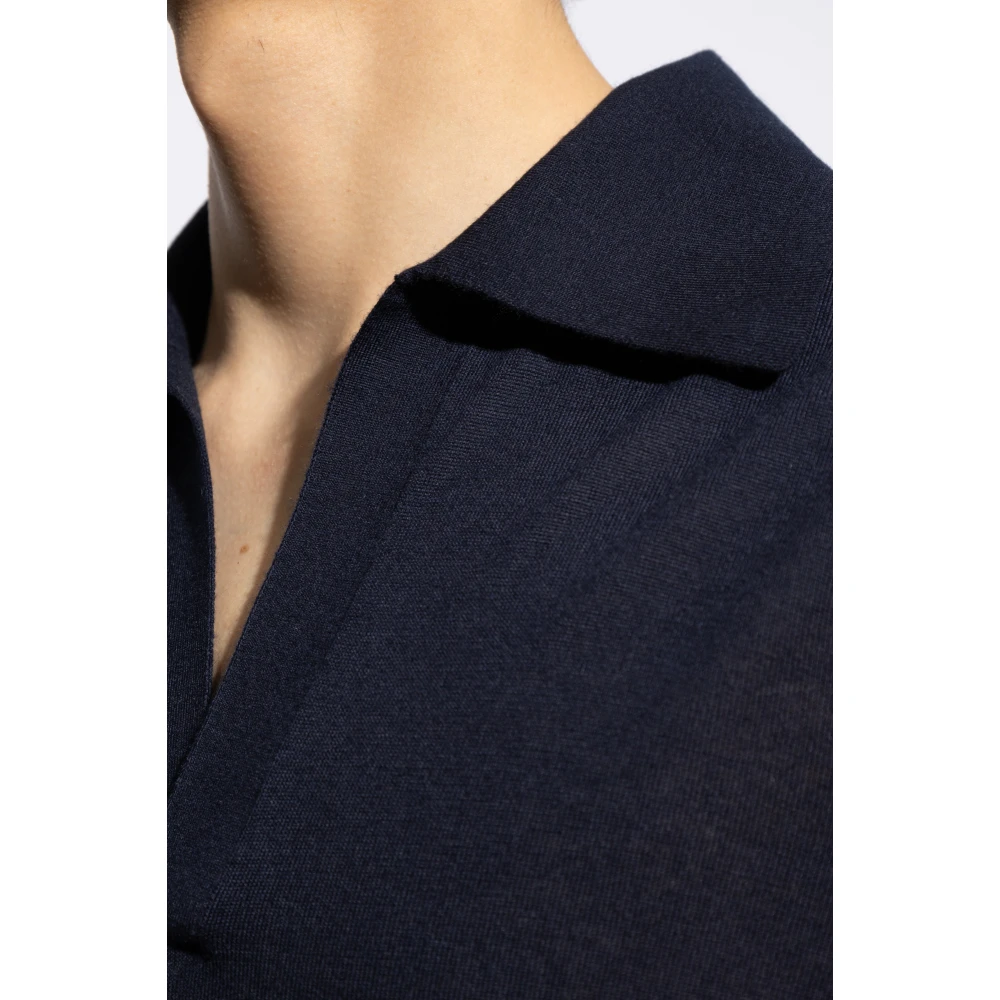 Bottega Veneta Kasjmier polo Blue Heren