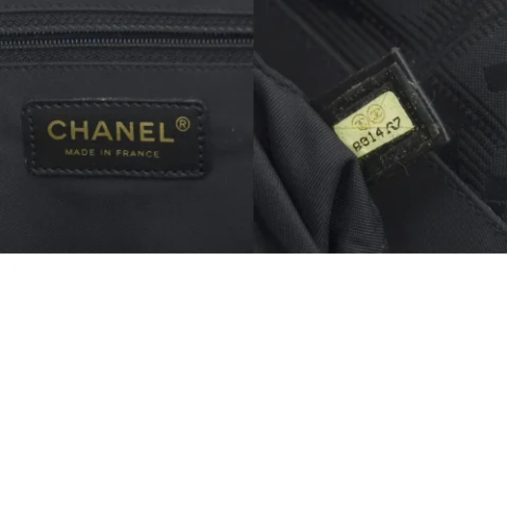 Chanel Vintage Pre-owned Leather shoulder-bags Black Dames