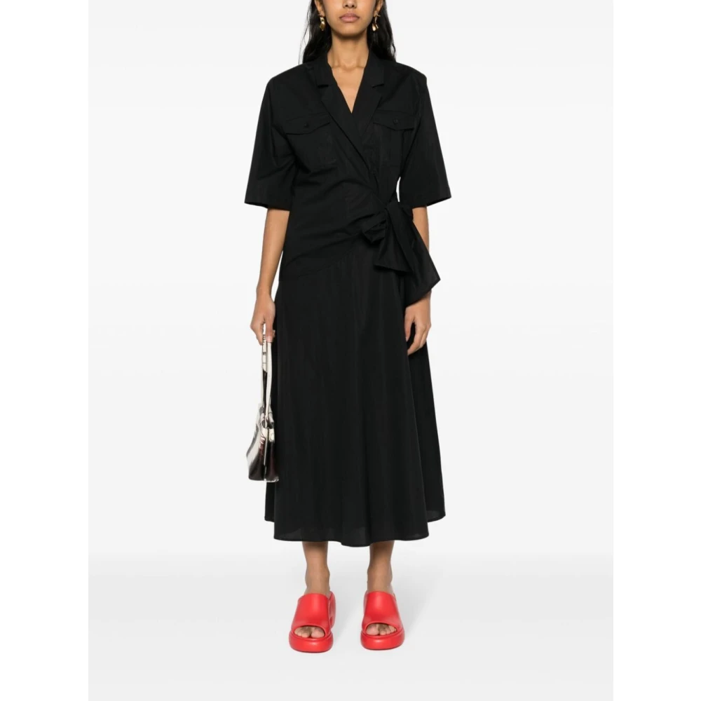 Msgm Zwarte Elegante Jurk voor Vrouwen Black Dames