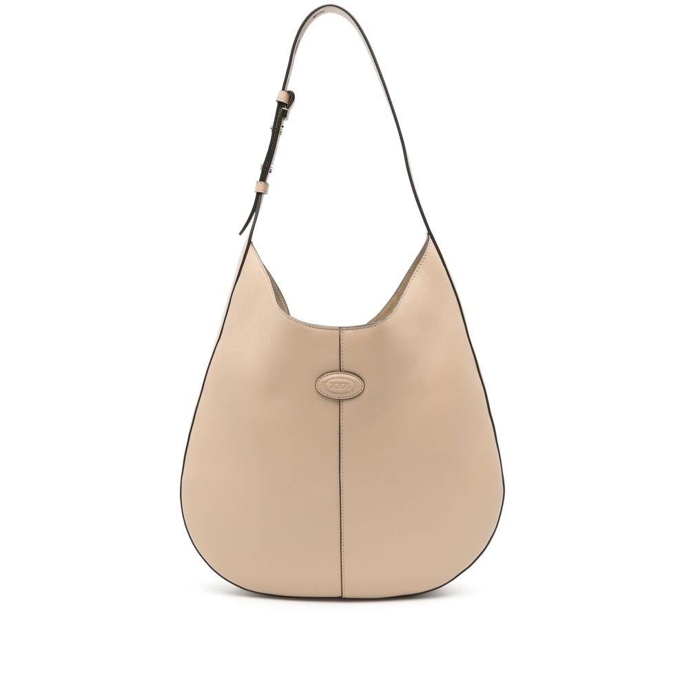 TOD'S Beige Schoudertas met Afneembare Pouch Beige Dames