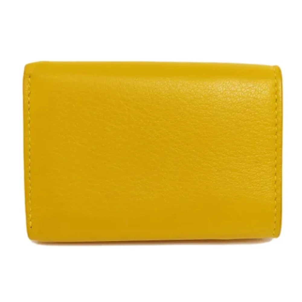 Balenciaga Vintage Pre-owned Leather wallets Yellow Dames