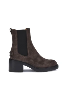 Mocka Ankelboots med Gummidetalj