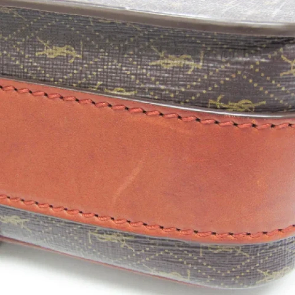 Yves Saint Laurent Vintage Pre-owned Leather shoulder-bags Brown Dames