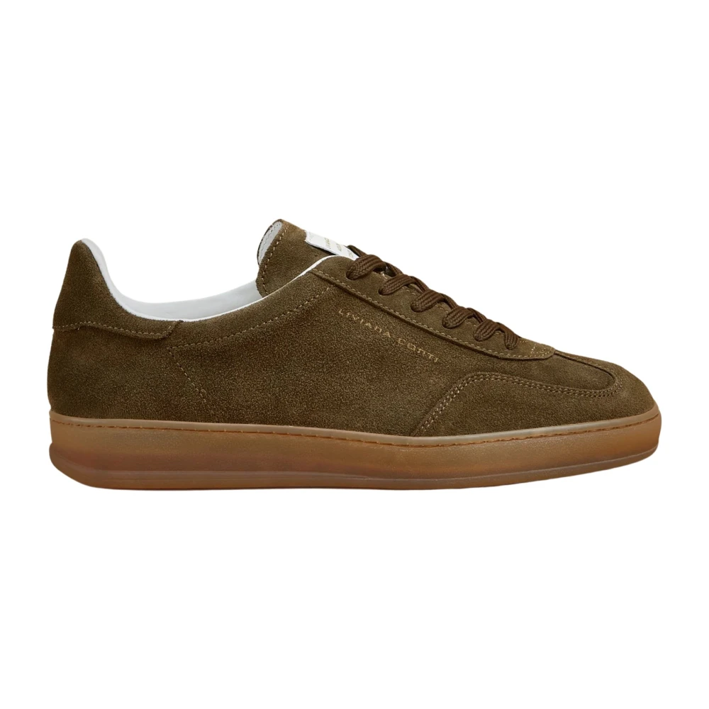 Liviana Conti Suède Sneakers met Rubberen Zool Dames Schoenen Groen