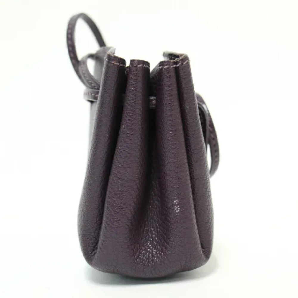 Hermès Vintage Pre-owned Leather clutches Purple Dames