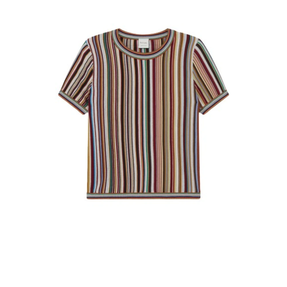 PS By Paul Smith Gestreepte Wollen Gebreide Top Multicolor Dames