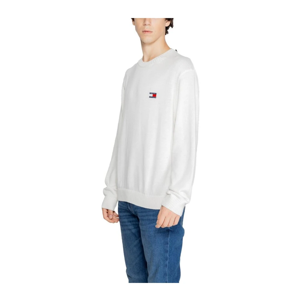 Tommy Jeans Gebreide trui voor mannen White Heren