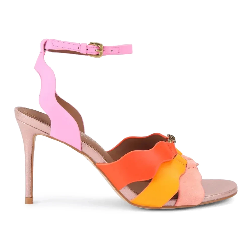 Kurt Geiger Women's Multicolor Sun Wave Heels - High Heel Sandals - 4 Uk - Shoes