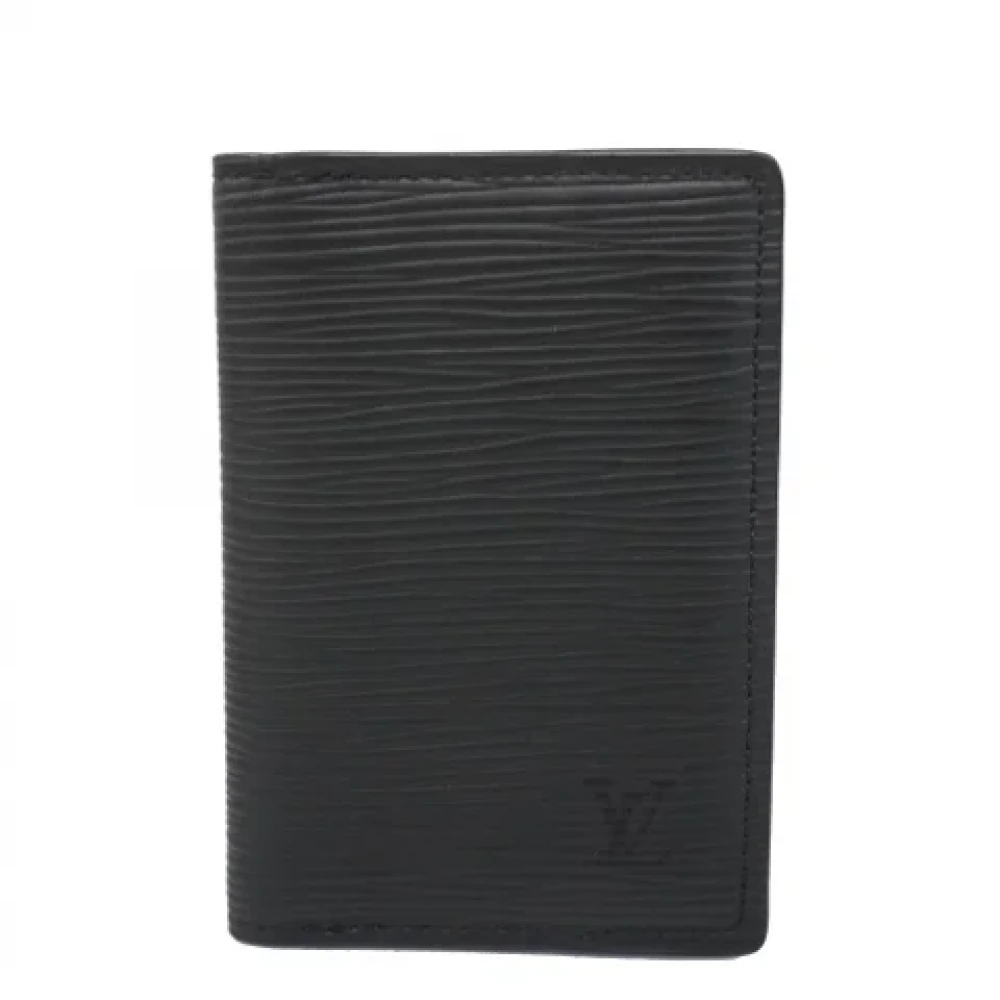 Louis Vuitton Vintage Pre-owned Leather wallets Black Heren