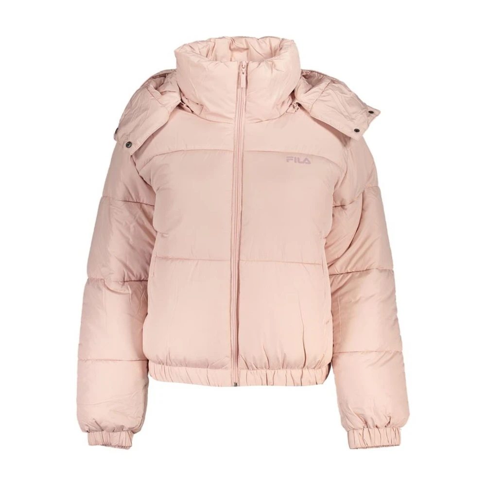 Fila Roze Polyester Hoodie Jas met Zakken Pink Dames