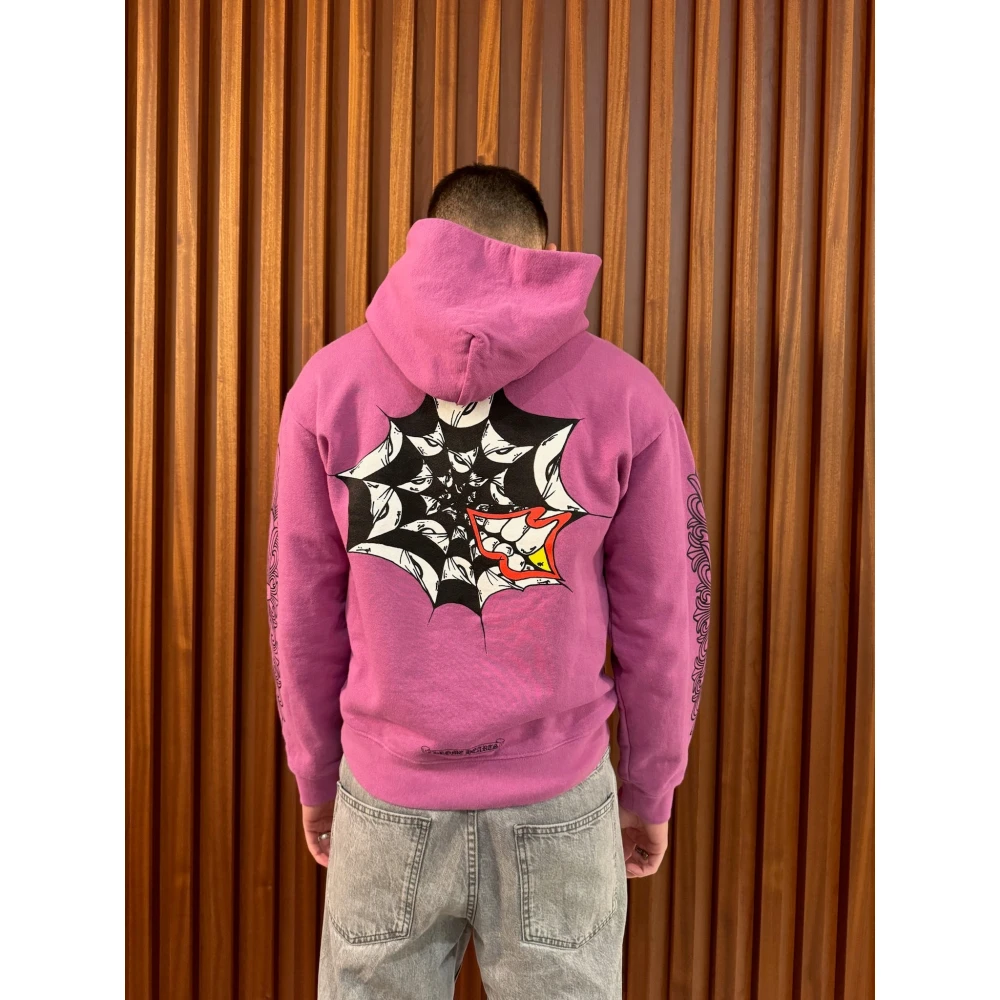 Chrome Hearts Paarse Vintage Hoodie Purple Heren