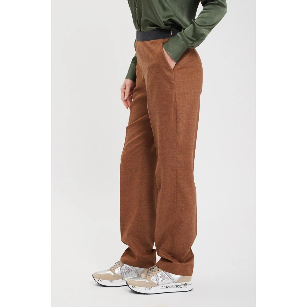 Via Masini 80 Stijlvolle Herenbroek Brown Dames