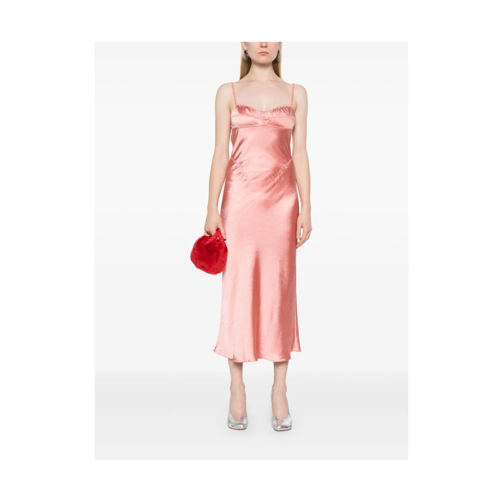 Anna October Perzikroze Bustier Stijl Jurk Pink Dames