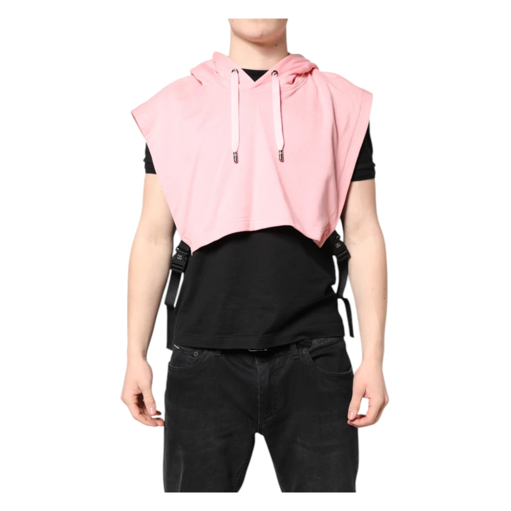 Dolce & Gabbana Men's Pink Waistcoats, One Size, Sportswear Vest