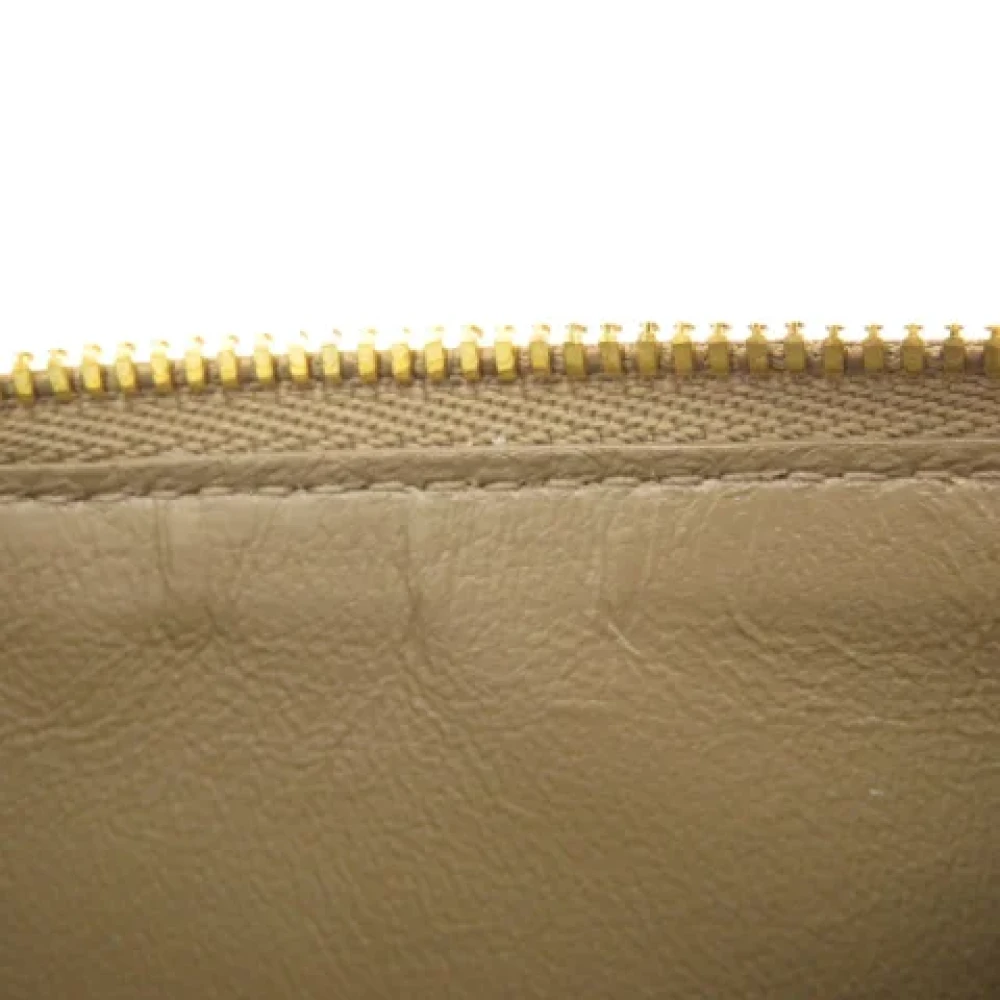 Balenciaga Vintage Pre-owned Leather wallets Beige Unisex