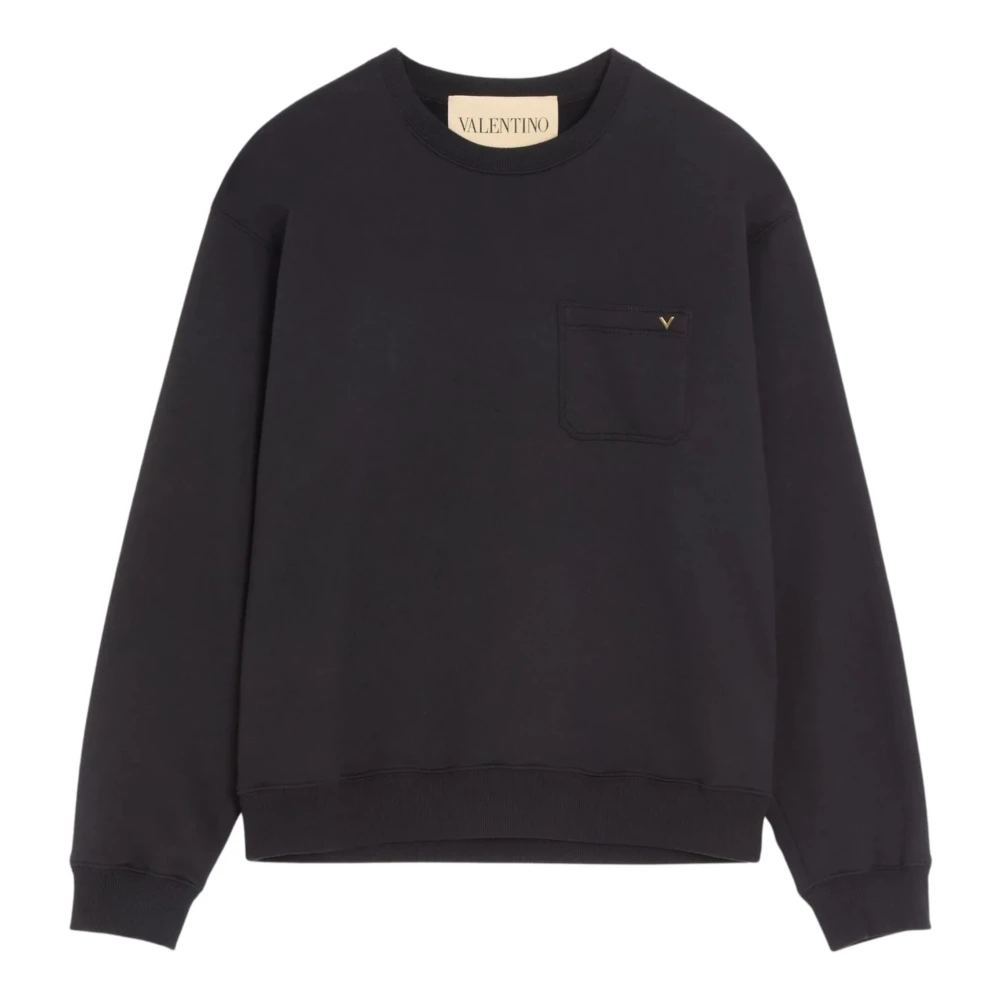 Valentino Garavani Jersey Felpa - Male - Sweatshirts - Black - Xl - Sweatshirts & Hoodies - Image 2