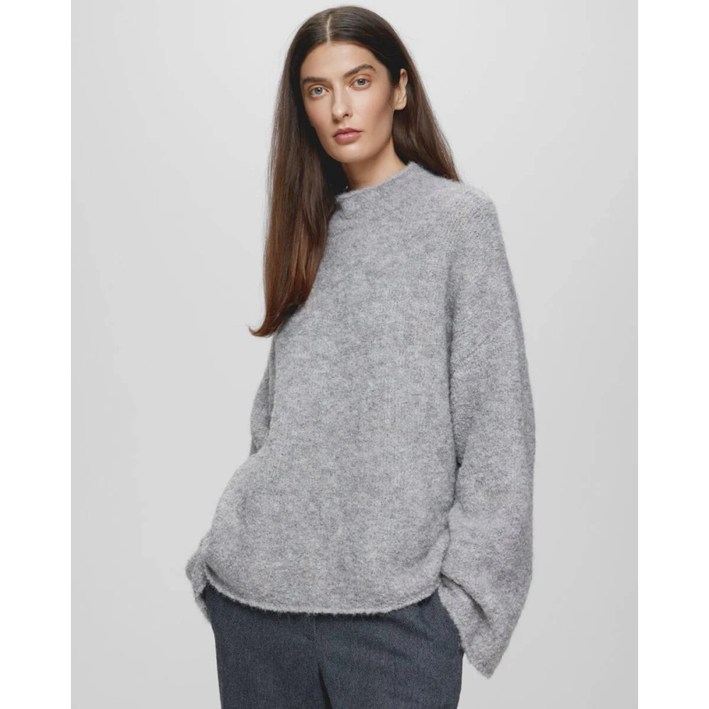 moss copenhagen Bathilda Pullover Sweater Gray Dames